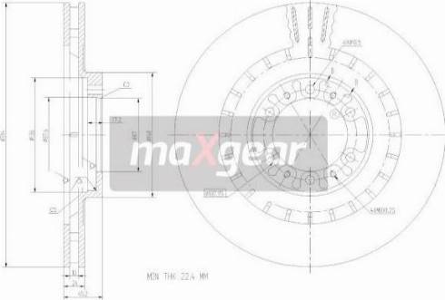 Maxgear 19-2446 - Disque de frein cwaw.fr