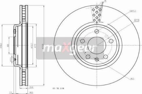 Maxgear 19-2447 - Disque de frein cwaw.fr