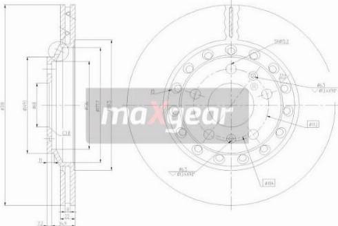 Maxgear 19-2512 - Disque de frein cwaw.fr