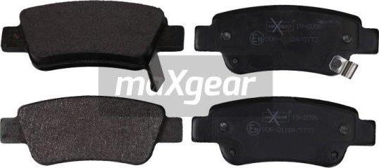 Maxgear 19-2096 - Kit de plaquettes de frein, frein à disque cwaw.fr