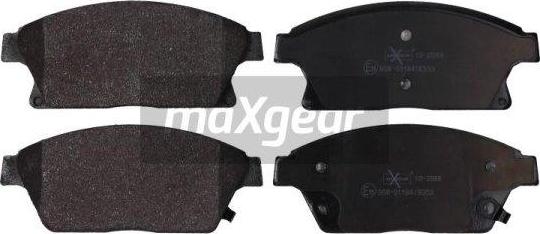 Maxgear 19-2088 - Kit de plaquettes de frein, frein à disque cwaw.fr