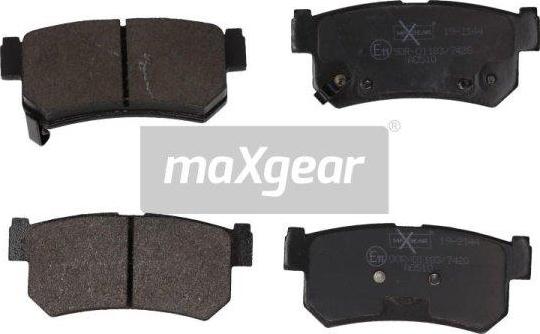 Maxgear 19-2144 - Kit de plaquettes de frein, frein à disque cwaw.fr