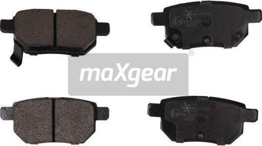 Maxgear 19-2161 - Kit de plaquettes de frein, frein à disque cwaw.fr