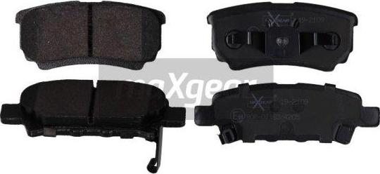 Maxgear 19-2109 - Kit de plaquettes de frein, frein à disque cwaw.fr