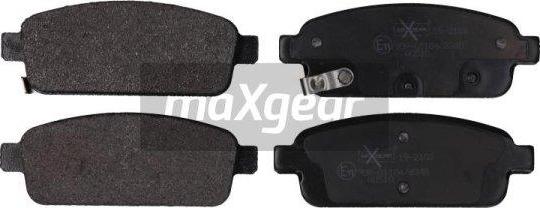 Maxgear 19-2103 - Kit de plaquettes de frein, frein à disque cwaw.fr