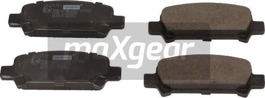 Maxgear 19-2116 - Kit de plaquettes de frein, frein à disque cwaw.fr