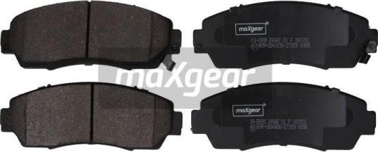 Maxgear 19-2895 - Kit de plaquettes de frein, frein à disque cwaw.fr