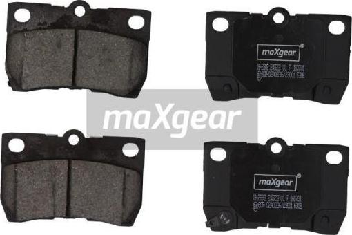 Maxgear 19-2893 - Kit de plaquettes de frein, frein à disque cwaw.fr