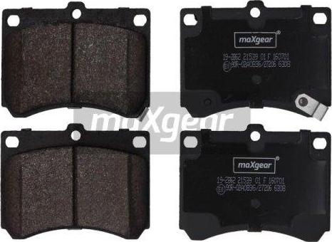 Maxgear 19-2862 - Kit de plaquettes de frein, frein à disque cwaw.fr