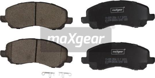 Maxgear 19-2878 - Kit de plaquettes de frein, frein à disque cwaw.fr