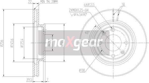 Maxgear 19-2376MAX - Disque de frein cwaw.fr