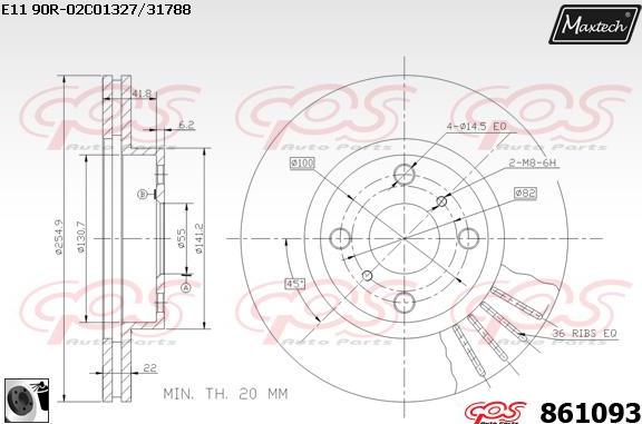 Maxtech 5227012 - Fusée d'essieu, suspension de roue cwaw.fr