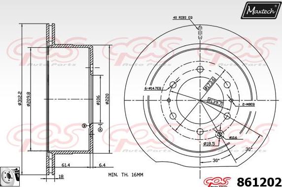 Maxtech 5271002 - Fusée d'essieu, suspension de roue cwaw.fr