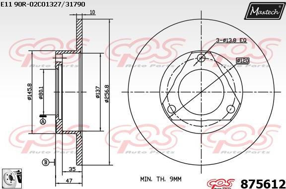 Maxtech 5271022 - Fusée d'essieu, suspension de roue cwaw.fr