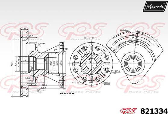 Maxtech 5272006 - Fusée d'essieu, suspension de roue cwaw.fr