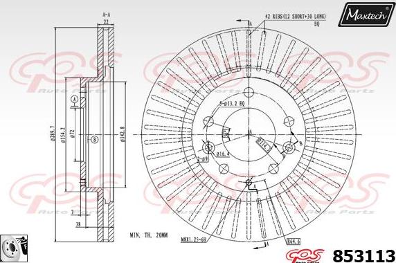 Maxtech 6252000 - Étrier de frein cwaw.fr