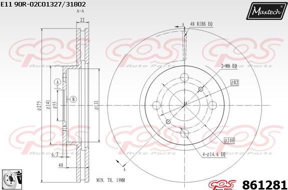 Maxtech 6261020 - Étrier de frein cwaw.fr