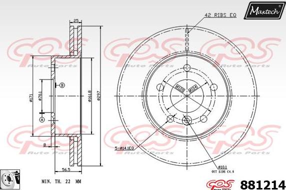 Maxtech 6262001 - Étrier de frein cwaw.fr