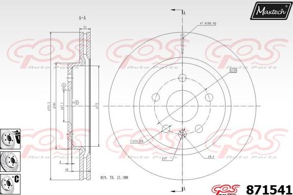 Maxtech 6271003 - Étrier de frein cwaw.fr