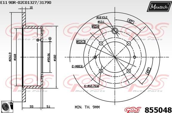 Maxtech 6278500 - Étrier de frein cwaw.fr