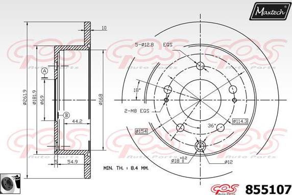 Maxtech 6273506 - Étrier de frein cwaw.fr