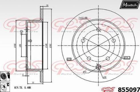 Maxtech 855097.6060 - Disque de frein cwaw.fr