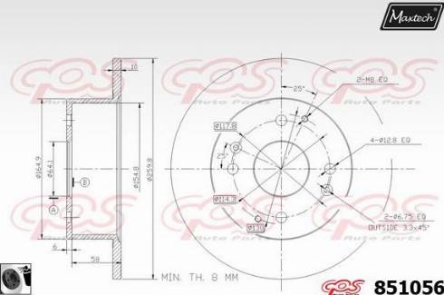 Maxtech 851056.0060 - Disque de frein cwaw.fr