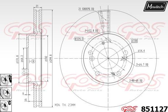 Maxtech 851057 - Disque de frein cwaw.fr