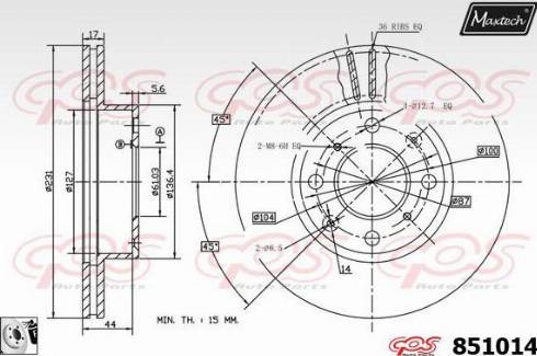 Maxtech 851014.0080 - Disque de frein cwaw.fr