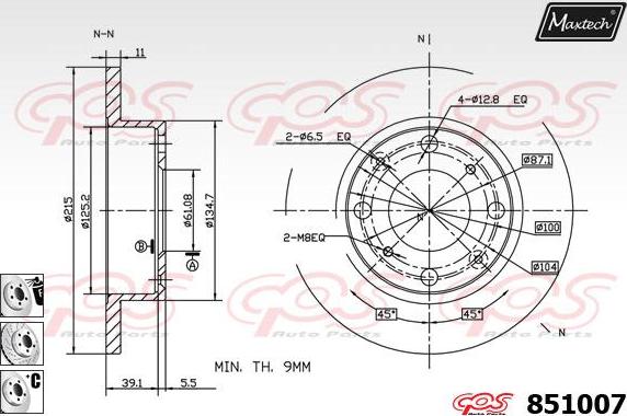 Maxtech 851032 - Disque de frein cwaw.fr