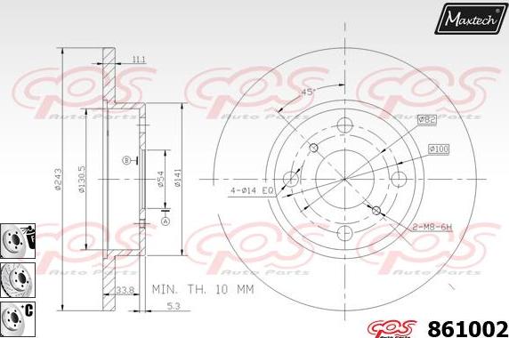 Maxtech 865210 - Disque de frein cwaw.fr