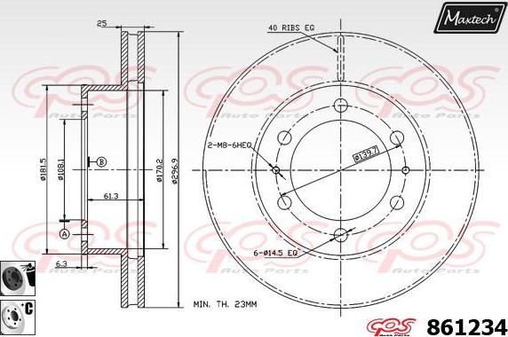 Maxtech 851106 - Disque de frein cwaw.fr