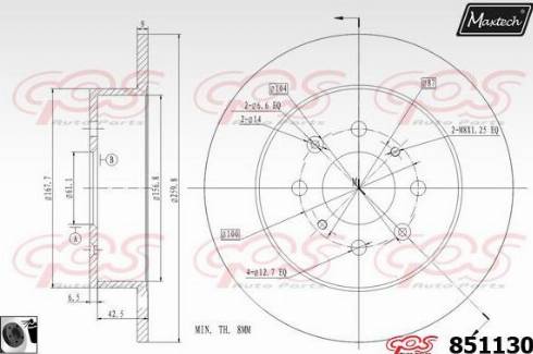 Maxtech 851130.0060 - Disque de frein cwaw.fr