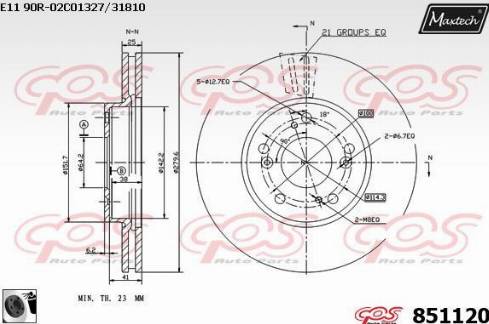 Maxtech 851120.0060 - Disque de frein cwaw.fr