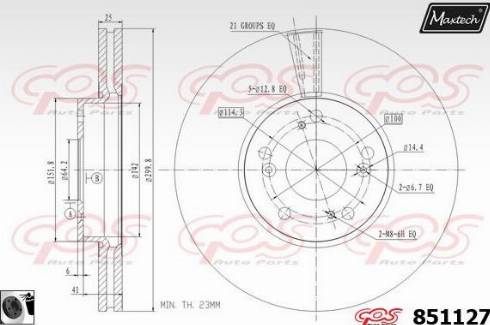 Maxtech 851127.0060 - Disque de frein cwaw.fr