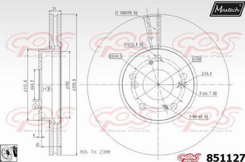 Maxtech 851127.0080 - Disque de frein cwaw.fr