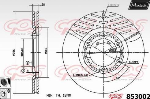 Maxtech 853002.6060 - Disque de frein cwaw.fr