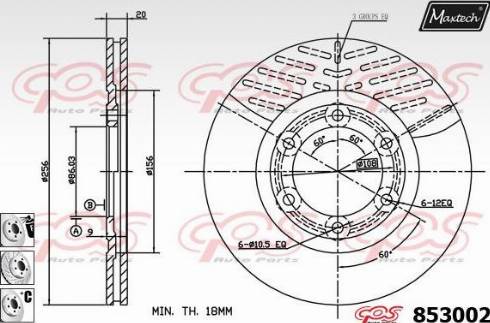 Maxtech 853002.6880 - Disque de frein cwaw.fr