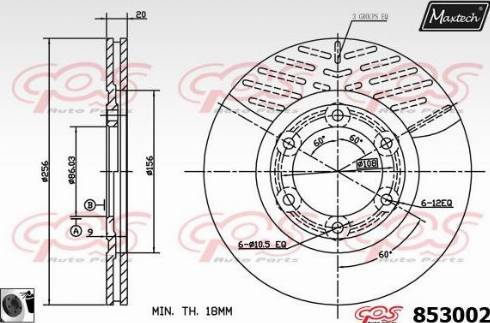 Maxtech 853002.0060 - Disque de frein cwaw.fr