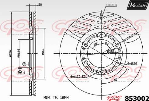 Maxtech 853002.0000 - Disque de frein cwaw.fr