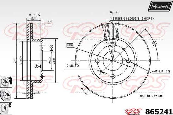 Maxtech 853002 - Disque de frein cwaw.fr