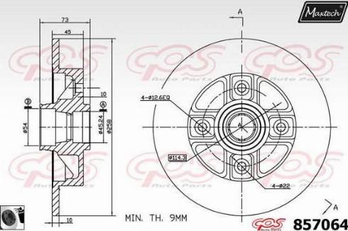 Maxtech 857064.0060 - Disque de frein cwaw.fr