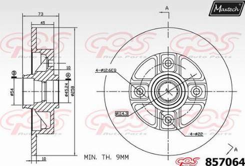 Maxtech 857064.0000 - Disque de frein cwaw.fr