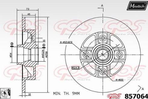 Maxtech 857064.0080 - Disque de frein cwaw.fr