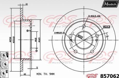 Maxtech 857062.6980 - Disque de frein cwaw.fr