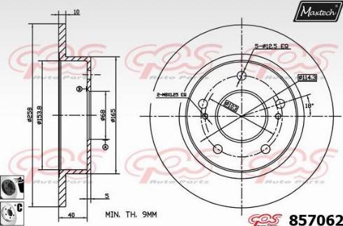 Maxtech 857062.6060 - Disque de frein cwaw.fr