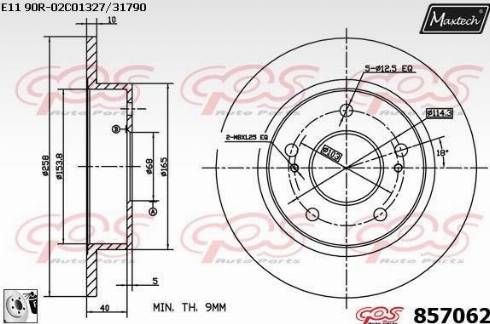 Maxtech 857062.0080 - Disque de frein cwaw.fr