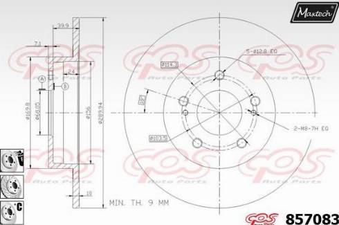 Maxtech 857083.6980 - Disque de frein cwaw.fr