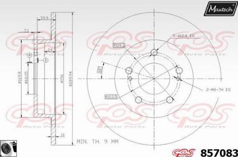 Maxtech 857083.0060 - Disque de frein cwaw.fr