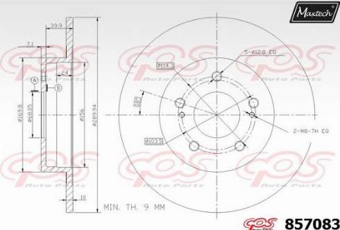 Maxtech 857083.0000 - Disque de frein cwaw.fr